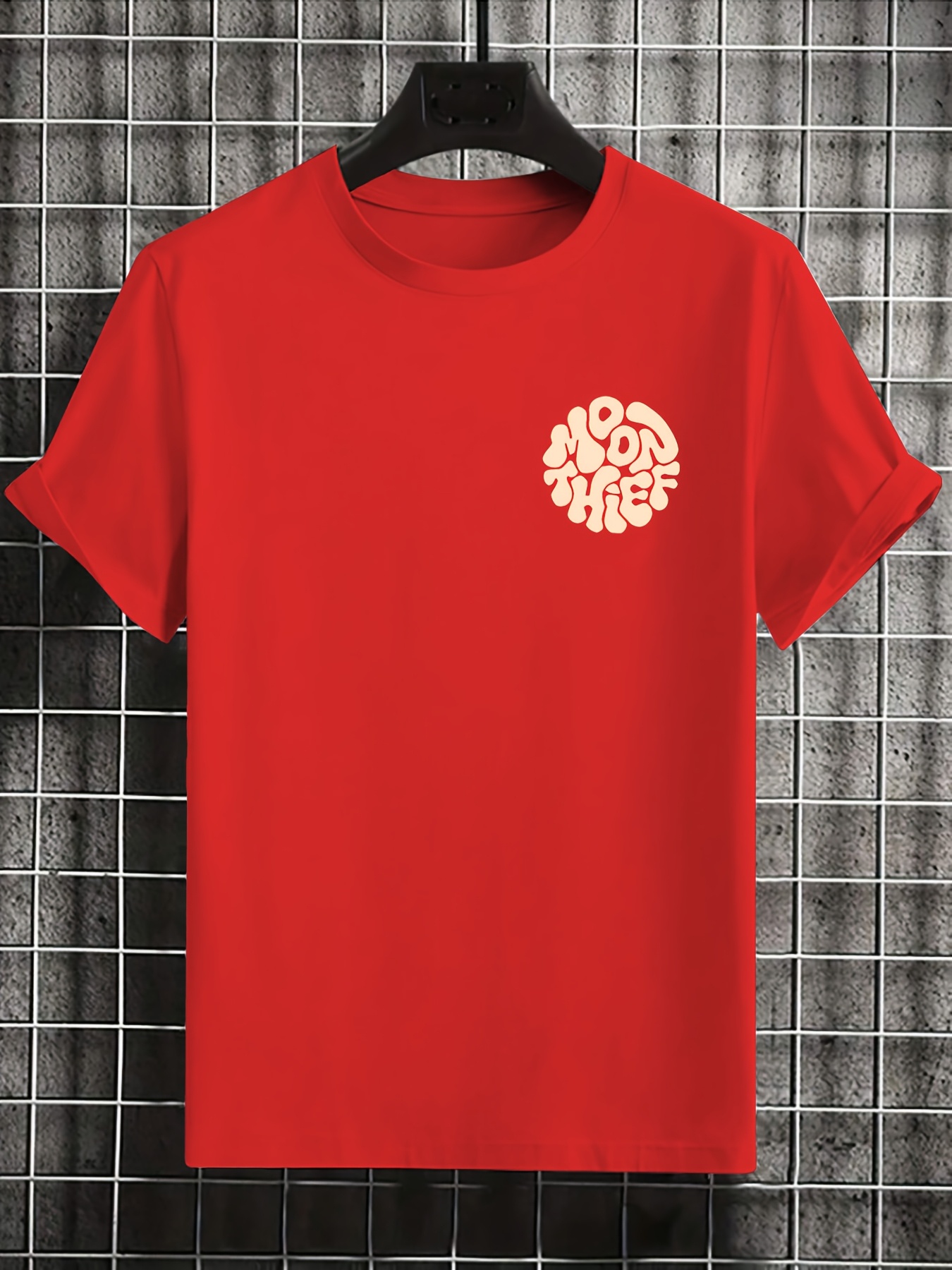 T-shirt homme rétro en coton pur coupe ample confortable été_voghion.com