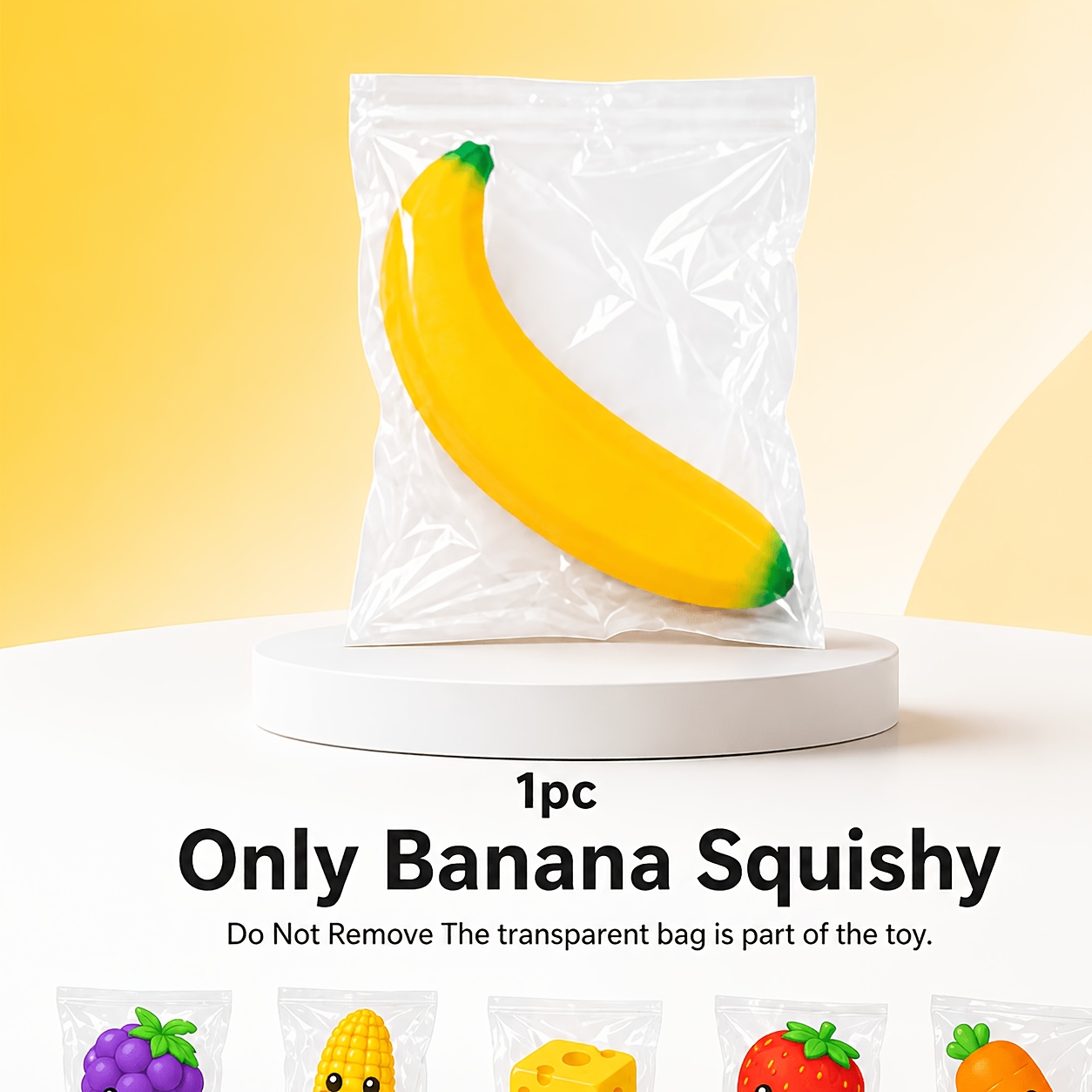 Character Figure Dolls Slow Rising Soft Squeeze Toy, Soft Slow Rising Jumbo Banana , Toy For Squeezing And Focus, Office Desk Fidget, Halloween And Christmas Party Favor, Fall Gift Idea, Toy