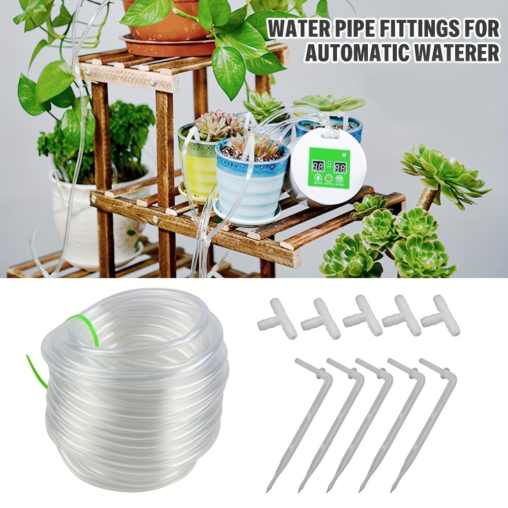 

Automatic Watering Device Quick Connector Tee Plug Connector - 5m Water Hose Drip Arrow Irrigation System Accessories