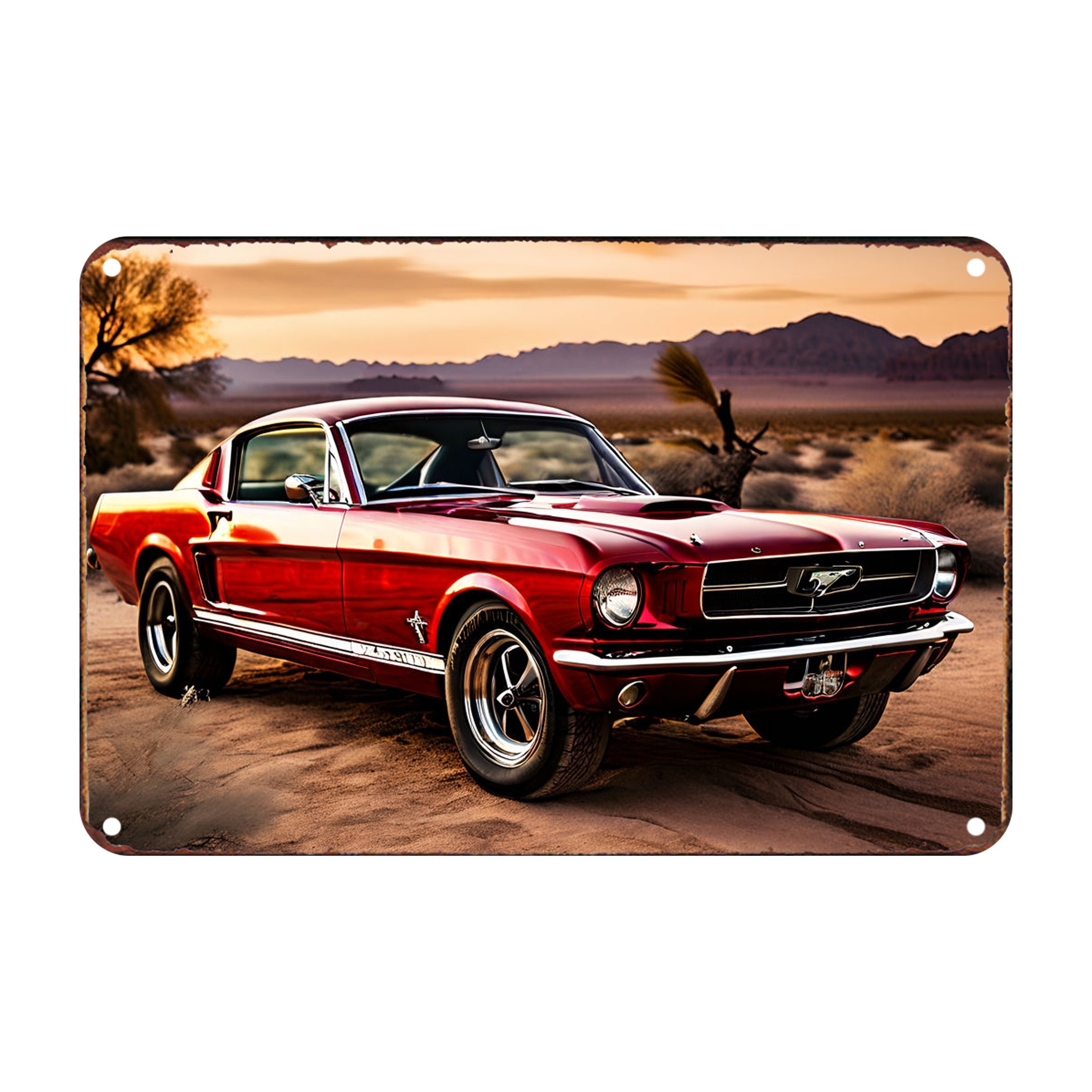 

classic Auto" Vintage Sports Car Metal Tin Sign - 7.87x11.81" | Durable, Waterproof Wall Art For Home, Kitchen, Garden, Bedroom, Farmhouse & More