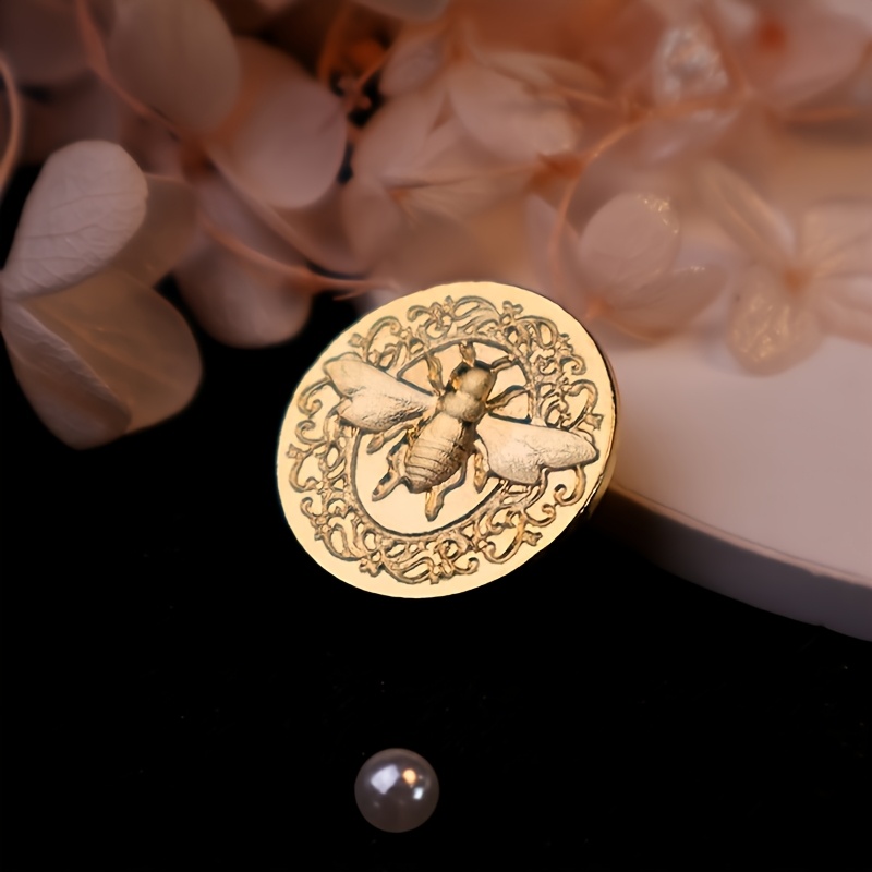 TEMU Sello de Cera Medieval Compatible para Documentos, Invitaciones, Cartas - Elegante Sello de Europea con Cera para Sellar, Accesorio para