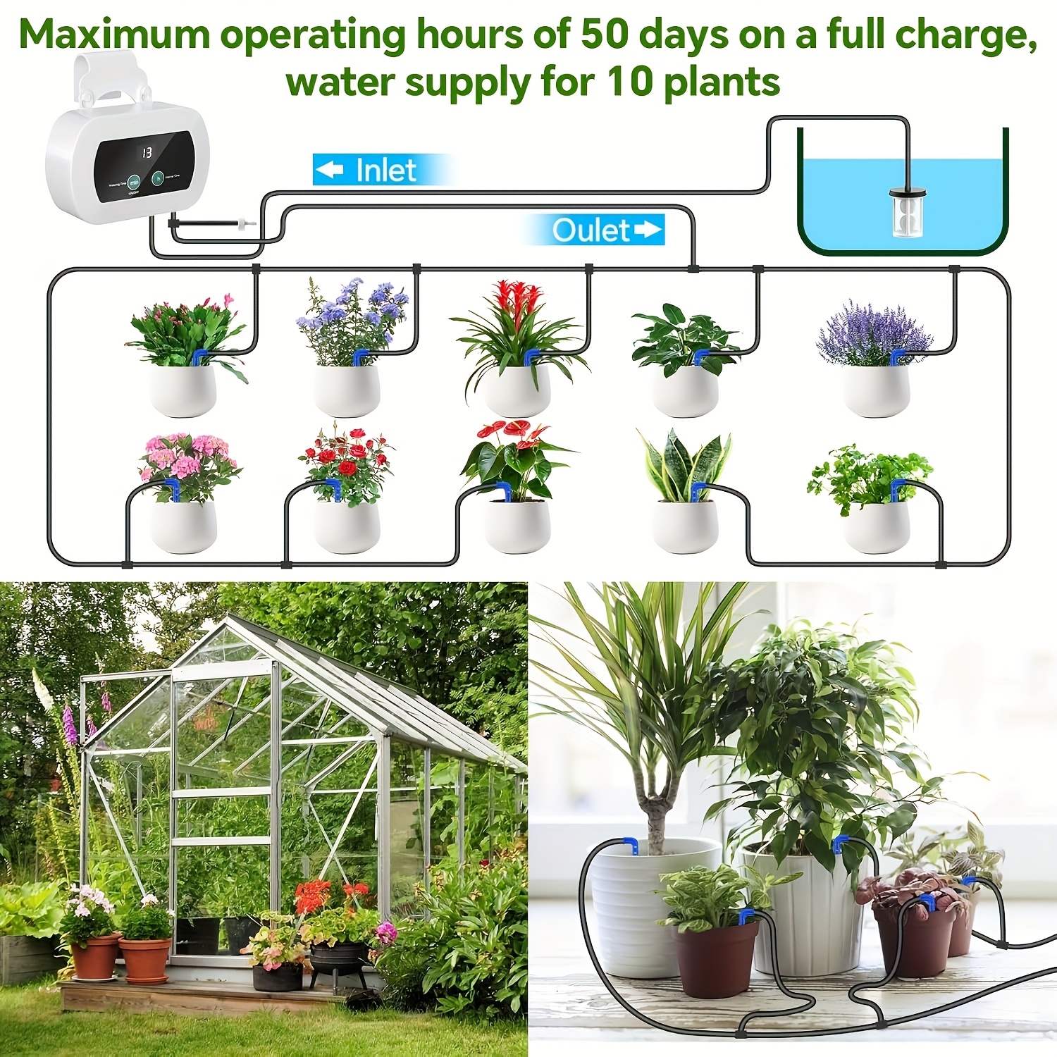 usb drip irrigation system automatic watering system built - Temu