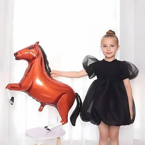 1pc 41 inch horse balloons suitable for birthday shower rodeo party decorations foil horse balloons for girls themed events