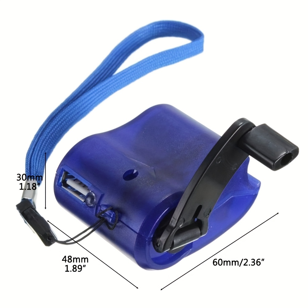 usb rechargeable hand crank charger portable manual power supply flashlight generator phone charger for outdoor hiking camping emergency survival   Product details 1