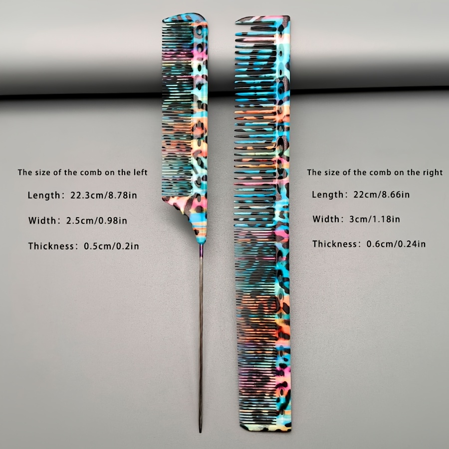 Image of Two-piece Comb Set, Professional Styling Haircut Comb, Hairdresser Comb, High Temperature Resistance, Plastic Comb