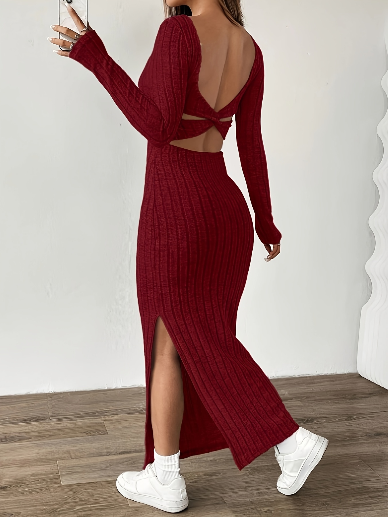 sachin and babi light blue dress Womens Plus Size Ribbed Knit Sweater Dress Long Sleeve Stretchy Comfy Casual  Fall Dress With Pockets main image 0