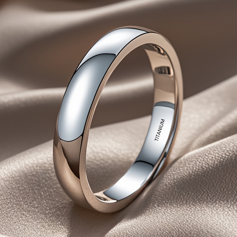 

Elegant And Minimalist Titanium Wedding Band For Women And Men - Comfortable And Suitable For All Seasons - Perfect For Valentine's Day