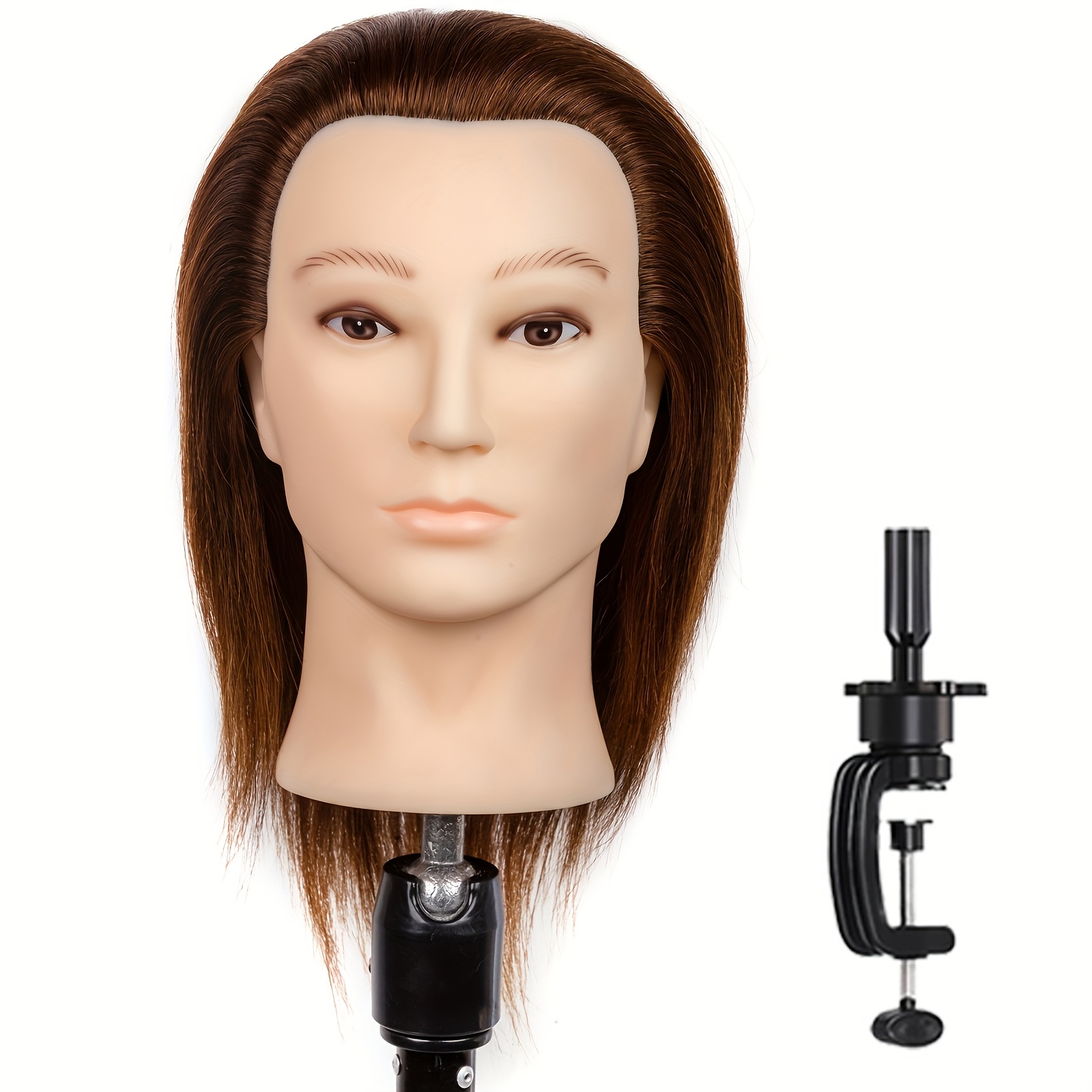 

Premium Mannequin Head With Hair Hair Cosmetology Mannequin Doll Head For Practice Braiding Styling Training Head Hair