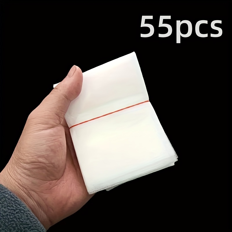 TEMU 55 Stk./Atmungsaktive Anzuchtsäcke, 100% Polyesterfaser-Material, geeignet für Keimung, geeignet für Garten - Einfache Umsetzung, Anzuchtbeutel,