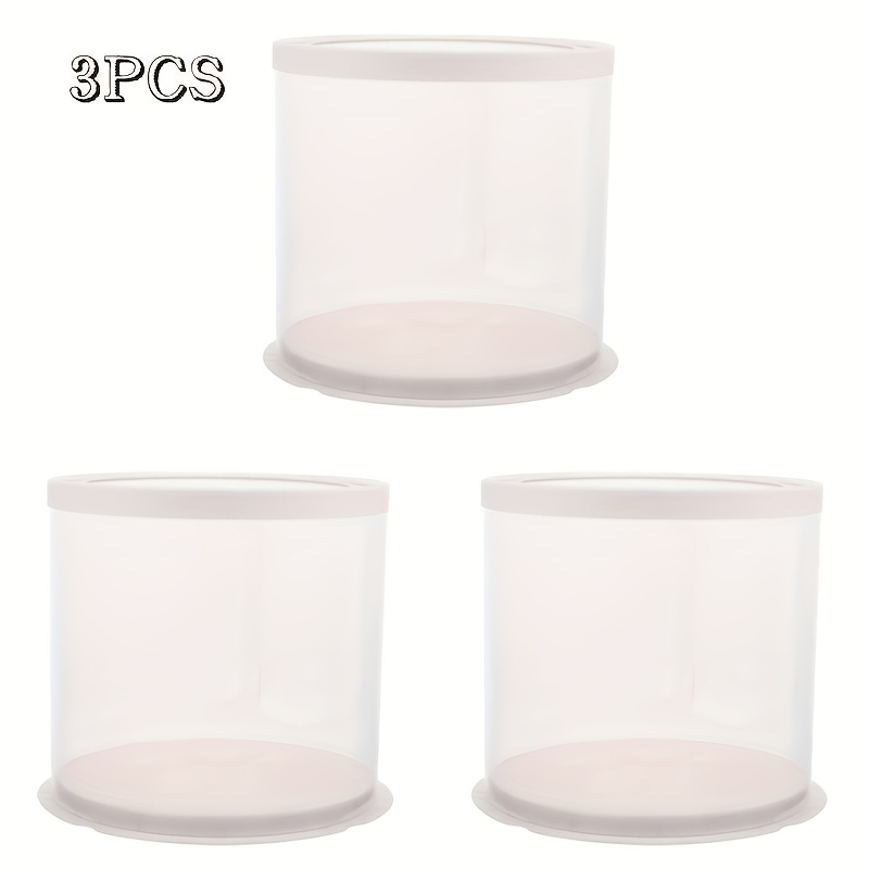 3pcs Spherical Gift Boxes With Lids - Transparent Plastic Dome-shaped Containers For Flowers, Crafts, Rose & Favors - Durable Decorative Packaging For Christmas, Valentine’s Day Gifts & Display Cases