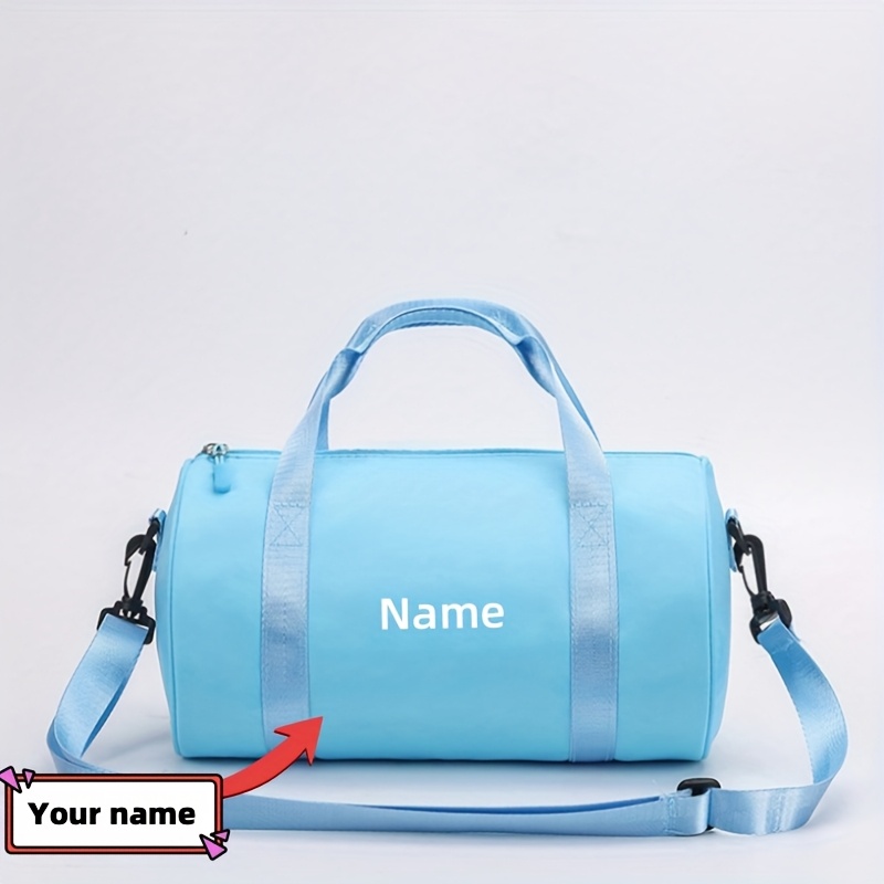 TEMU Custom Personalized Name Luggage Bag, Outdoor Travel Material Duffel Bag, Large Capacity Gym Bag, Suitable For Use As A Shoulder Bag And Luggage