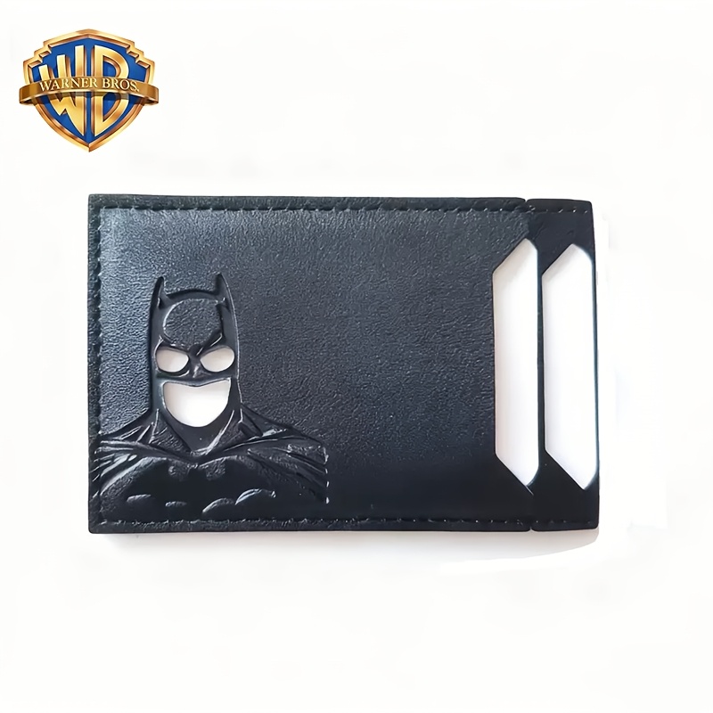 TEMU Id Card Holder With Card Sleeves Wb Warner Superhero Batman-themed Card Pack, Wallet, Coin Bag, 3 Slots For Credit Cards And Licenses, Suitable