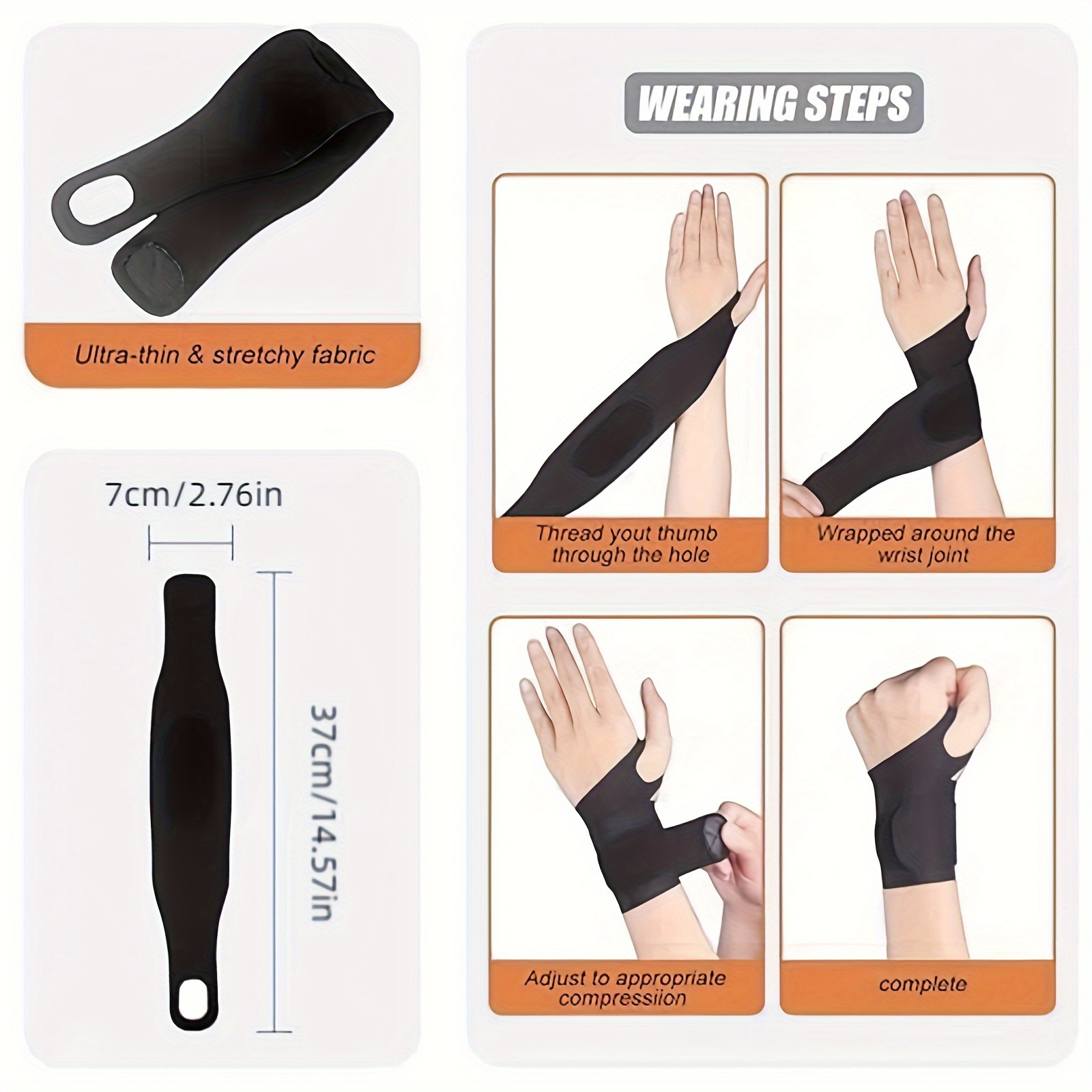 Ultra-Thin Elastic Sports Wristbands for Versatile Support