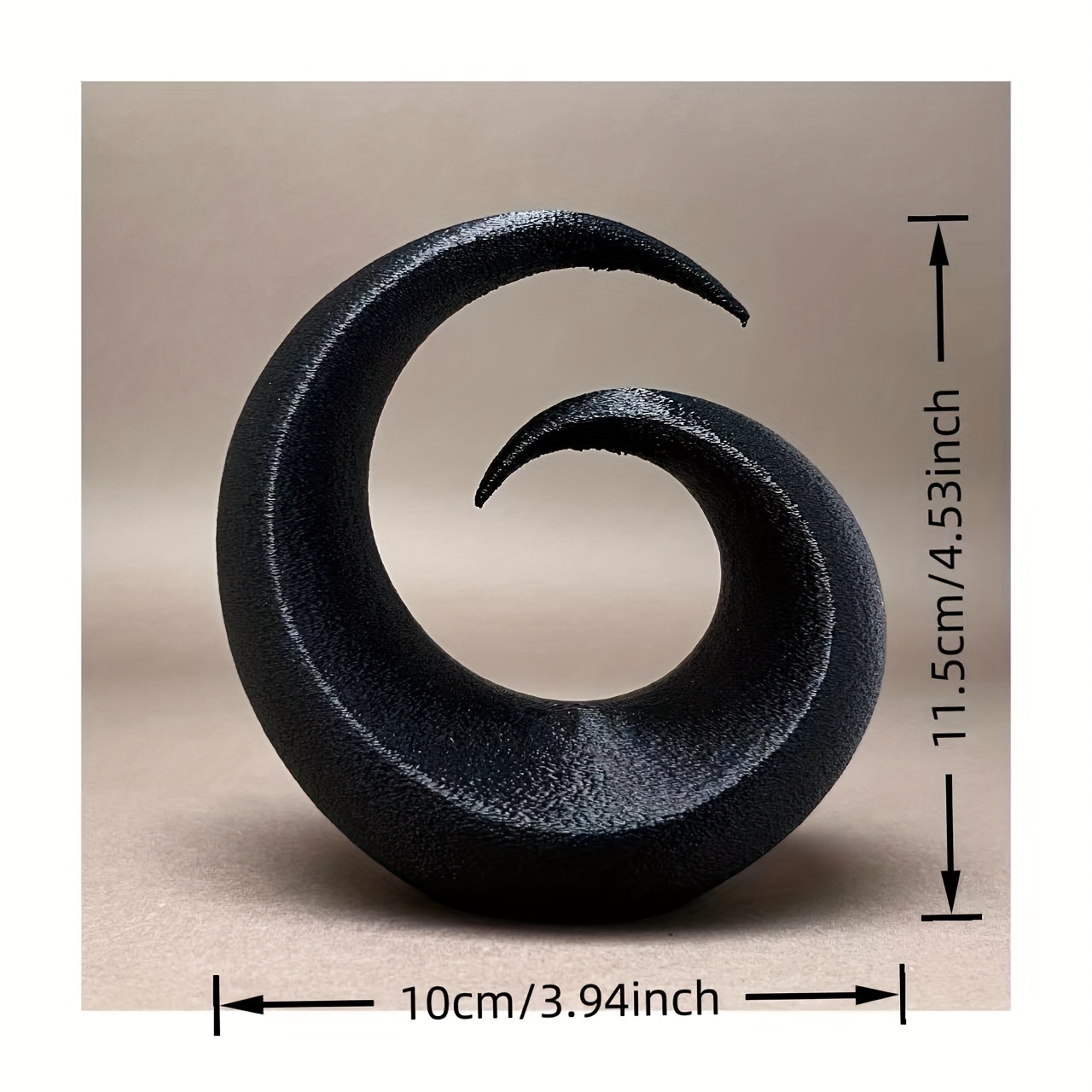 TEMU Statues/1pc-3d Printed Eternal Flowing Sculpture, And Comfortable Design - Home Decor Statue Ornament, Suitable For Christmas, Halloween,