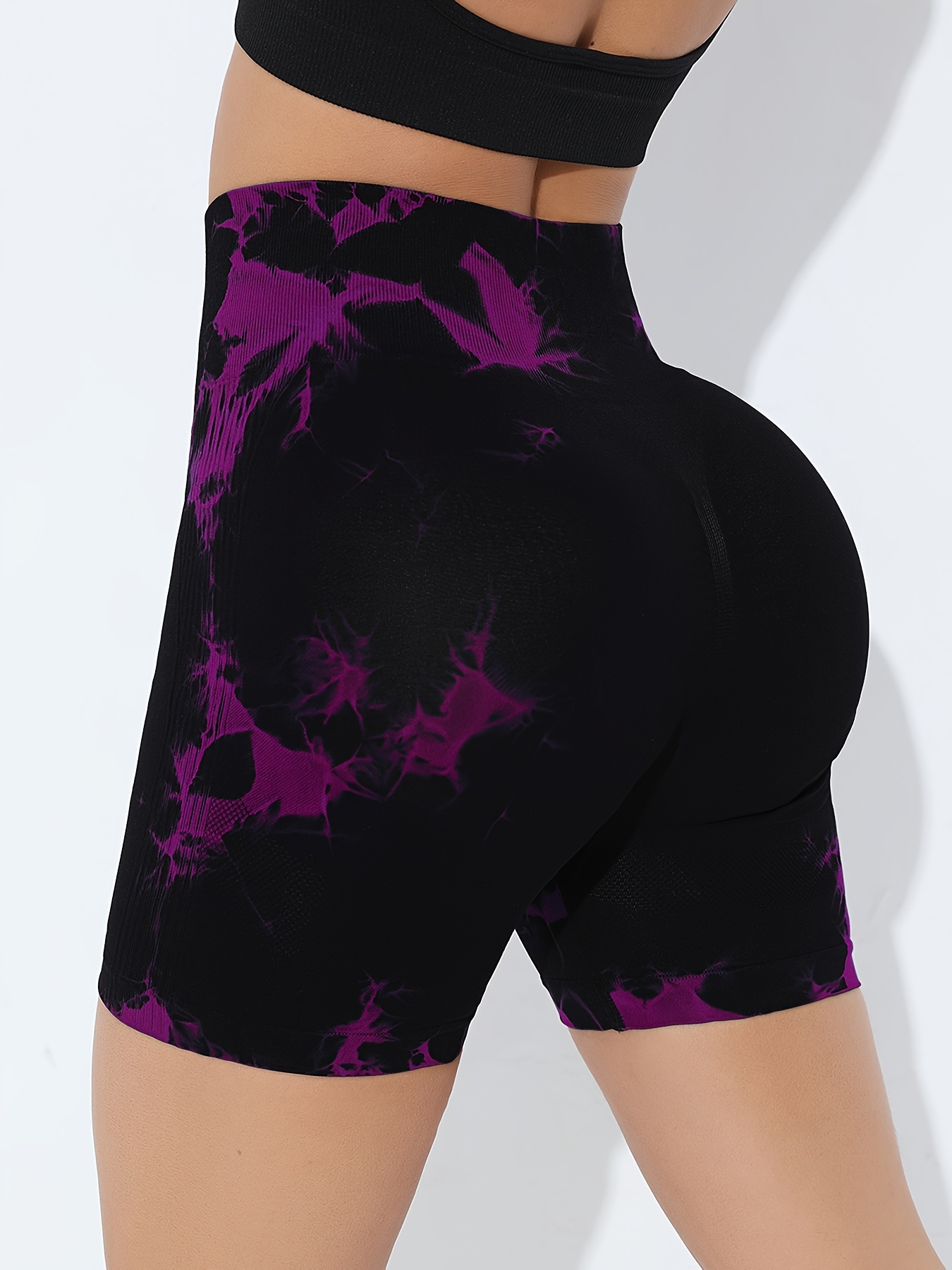 Tie Dye Workout Shorts Women Scrunch Butt Lifting High - Temu Malta