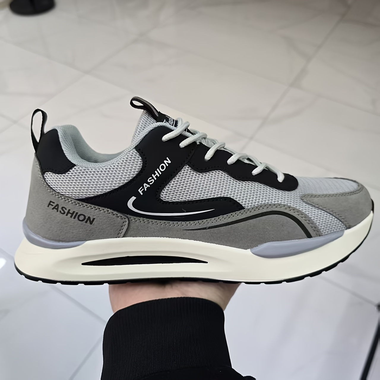 Men's Trendy Color Block Non Slip Jogging Shoes, Comfy Sneakers For Outdoor Training, Traveling, All Seasons