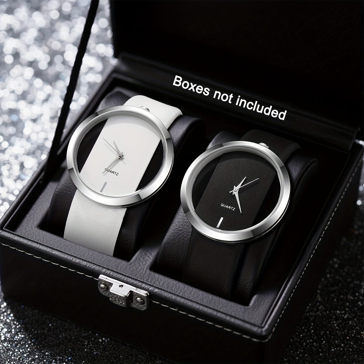 Hollow Out Round Pointer Quartz Watch Round Pointer Quartz Watch Minimalist Clear Dial Novelty  main image 4