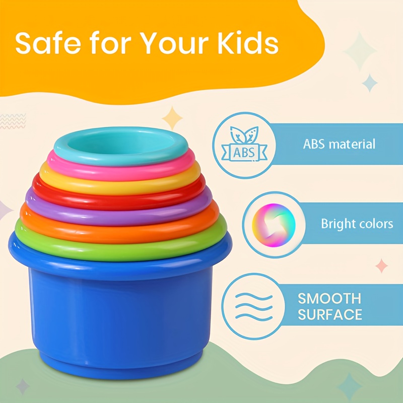 stacking cups toy baby 12 months nesting cups set bath Temu