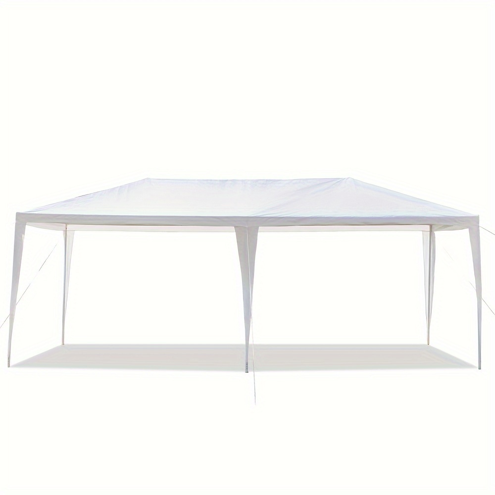 

10'x20' Outdoor Party Tent With Non/4/6 Removable , Waterproof Patio Wedding Gazebo, White