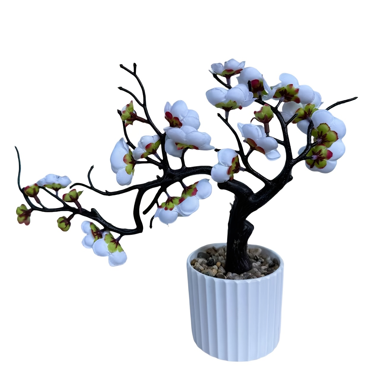 Chic Plum Plant With Pot - Home & Holiday Decor, Includes Container, For Wedding & Engagement, Living Room Tabletop Display, For Festival Decor Mothers' Day Gift