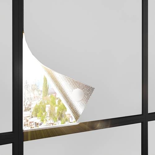 Artikelbild 1 rolle selbstklebende sommerfensterisolierungs- und sonnenschutzfolie - inklusive kreisförmiger klebefolie, keine bohrinstallation erforderlich, blockiert , für schlafzimmer, balkone, küchen, wohnzimmer, büros, glasfenster