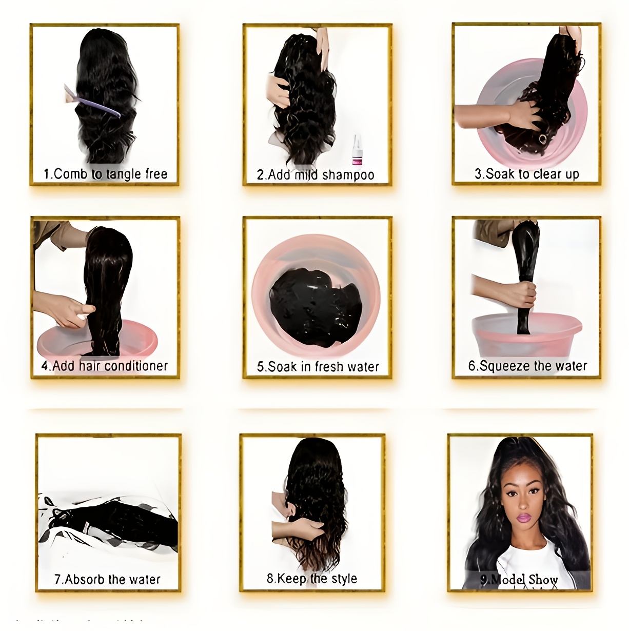 An Elegant 18-Inch Deep Brown Mid-Length Wavy Wig Made from Heat-Resistant Fibers, Featuring a Center Part Design for a Look. This Women'S Wig Is Suitable for All Ethnicities And Perfect for Everyday Wear, Parties, Formal Events, And Music Festivals