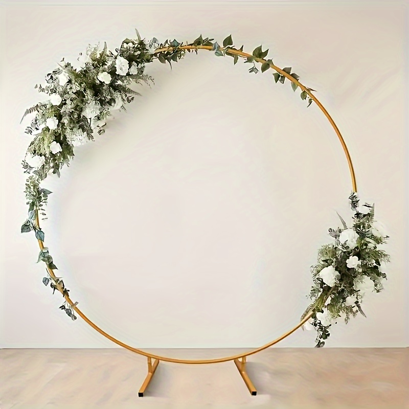 

Elegant 78.7" Round Balloon Arch Frame - Metal Ring For Weddings, Valentine's Day & More - Versatile Party Decor