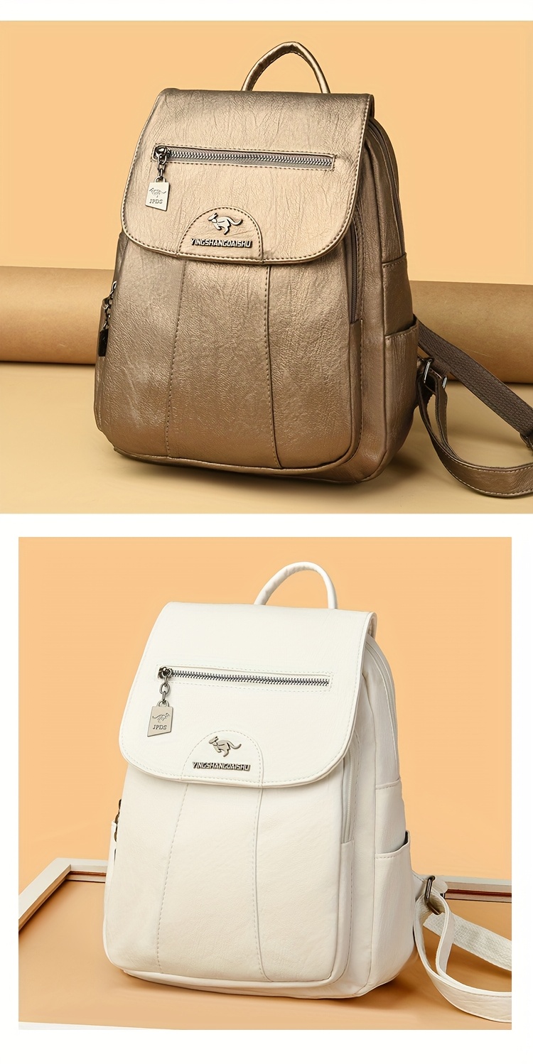 2025 new large capacity womens backpack fashionable and versatile featuring a simple and vintage design suitable for shoulder and crossbody use Product details 19