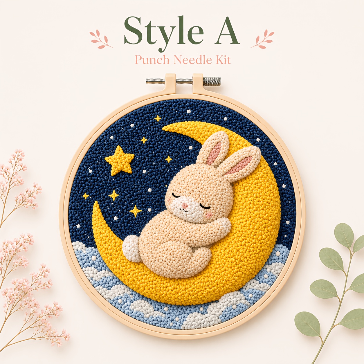 Animal Punch Needle Embroidery Kit for Adults
