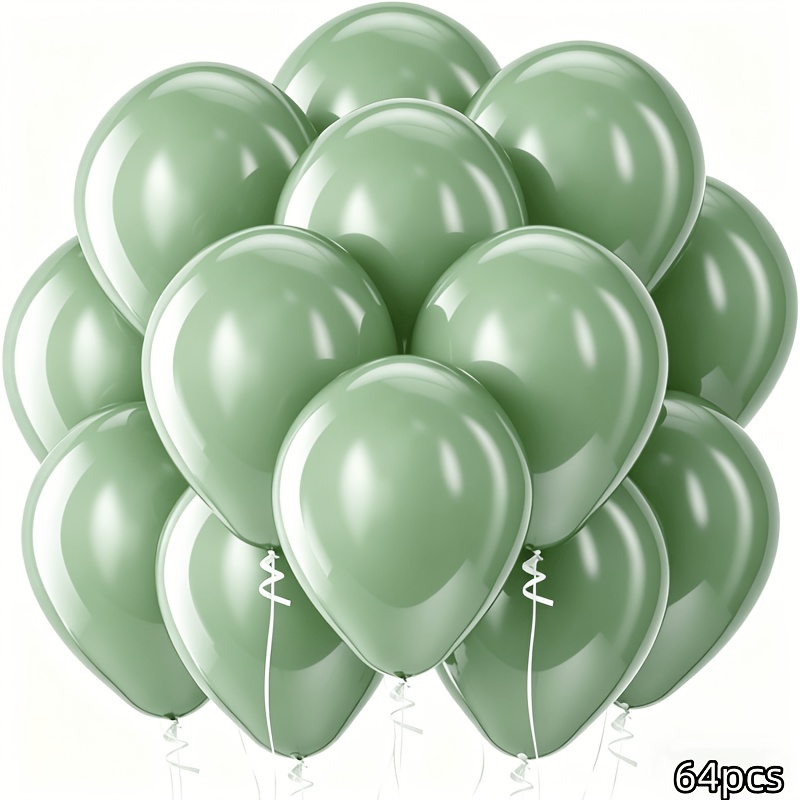 Image of 64pcs Multicolor Party Decorations Balloons, Suitable For Birthday Party Decor And Arch Decorations Wedding Birthday Shower Anniversary Valentine's Day Christmas Party Celebration Supplies