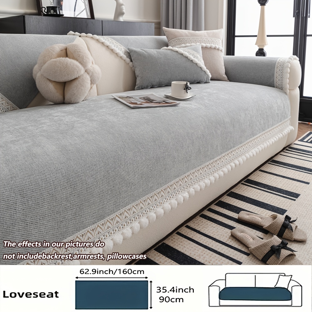 TEMU []1pc High-end Sofa Cushion, Suitable For , Pet-friendly, Furniture Protection Cover, Fits For All Sofas, Machine Washable, Hand Washable, Ideal