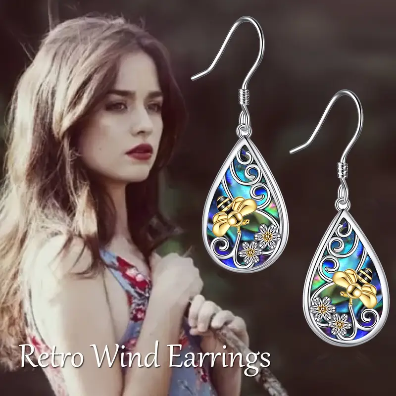 amber earrings for women sterling silver teardrop amber earrings dangle drop earrings amber jewelry for women Product details 0