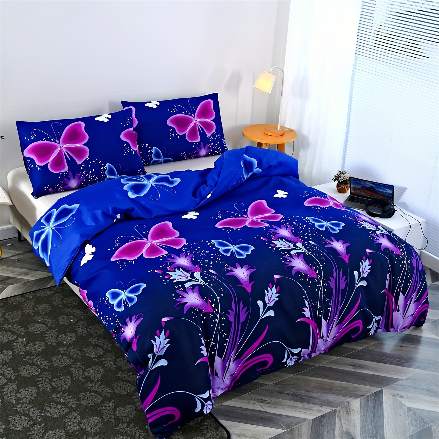 

3-piece Maple Leaf Print Soft & Cozy Bedding Set - Includes Comforter Cover And 2 Pillowcases, Breathable Polyester, Zip Closure - Perfect For Bedroom And Guest Room
