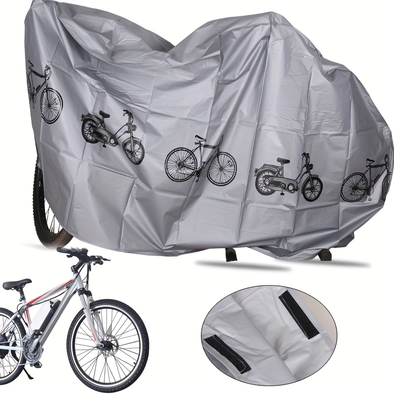 

Waterproof & Dustproof Bike Cover - Uv Protection, Pe Material, Black - Ideal For Electric & Regular Bicycles