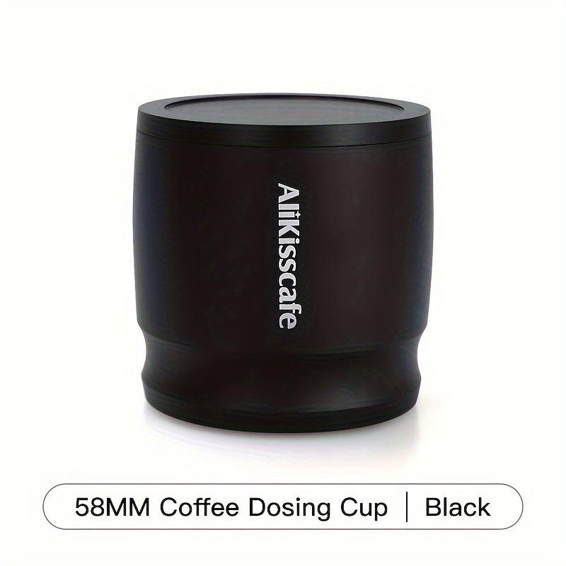 1pc 58mm Dosing Cup Coffee Powder Picker Espresso Dosing Cup With Dust-proof Lid For 58mm Portafilter Espresso Accessories Coffee Grinder Accessory