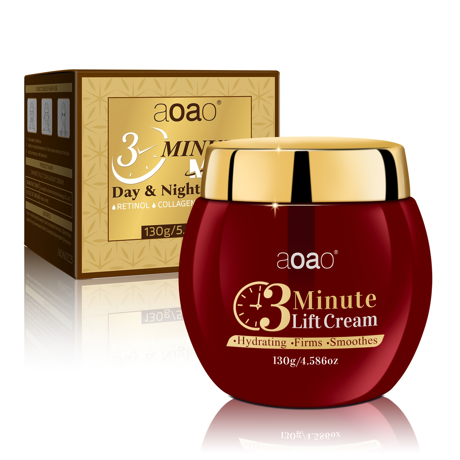 Image of 3 Multi Effect Face Cream, Collagen And Hyaluronic Acid, Multi Nourishment To Soften Skin, Deep Hydrating Face Cream 130g