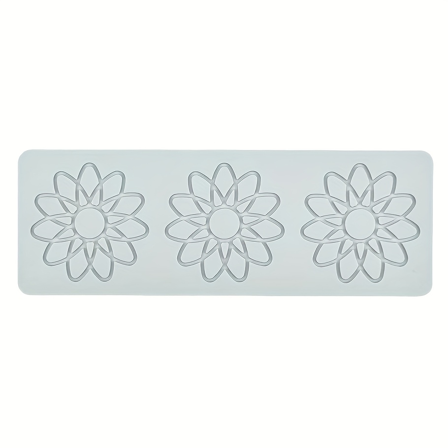1pc Flower-shaped Silicone Mold, Lace Silicone Mat, Baking Craft Chinese Dish Plating Cake Decoration Caramel Mold, Icing, Chocolate Candy Mold