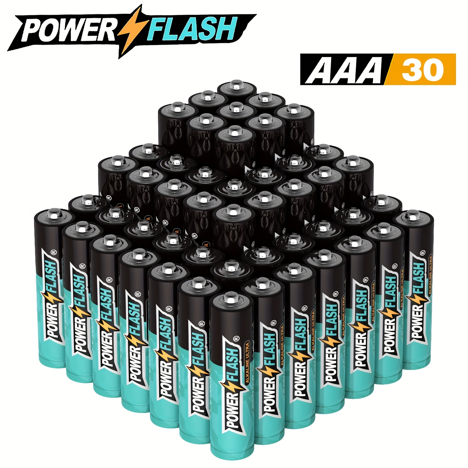 TEMU Aaa 30pcs Batteries, 18pcs Batteries, 6pcs Batteries Lr03, Batteries For Home, Household Devices, , Durable And Long Lasting.halloween, Fall