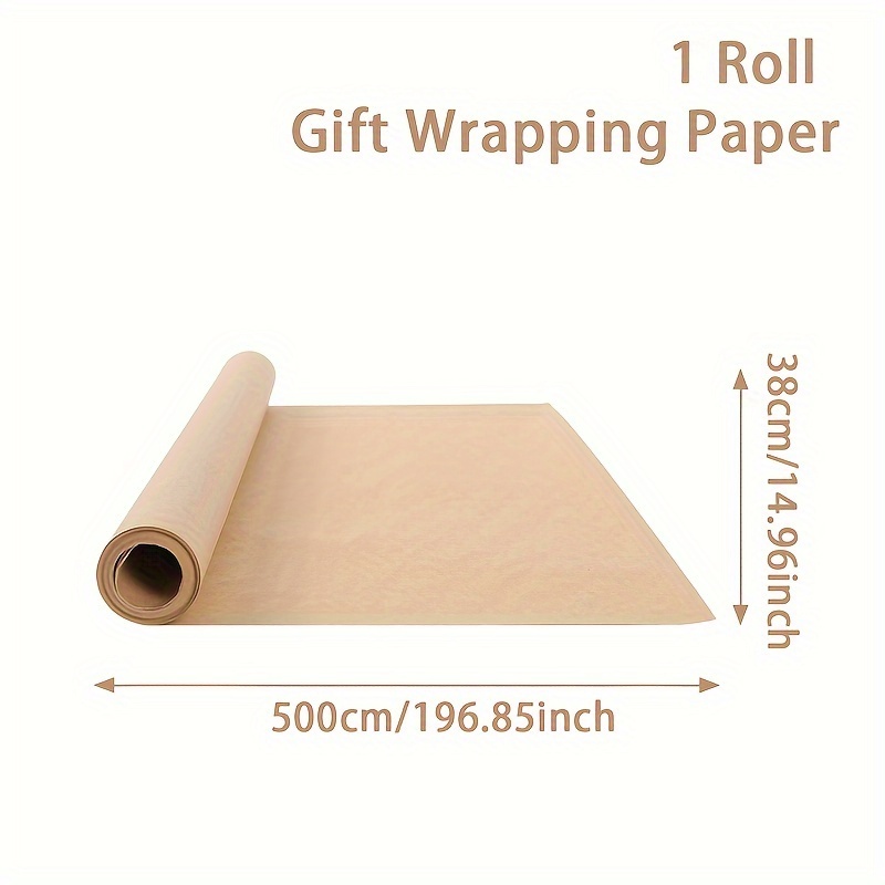 TEMU 1roll, Brown Paper Roll, Bouquet Gift Wrapping Paper, Creative Diy Packaging, Handmade Paper, Poster Bulletin Board Paper, Brown Table Cover, Birthday Party Gift Wrapping Paper, Party Supplies