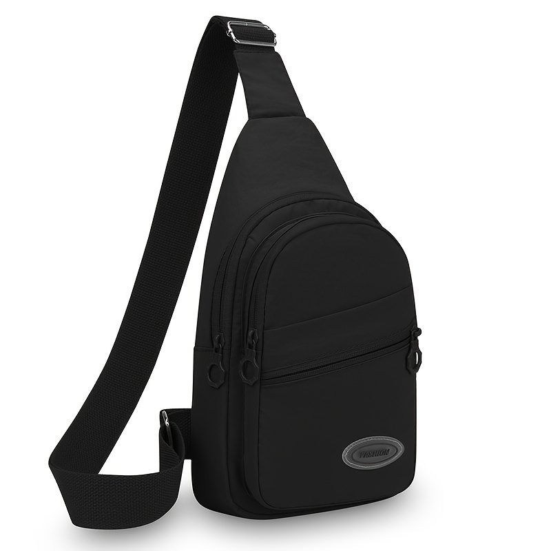TEMU Women's Chest Bag, Korean Fashion Casual Lightweight Easy Versatile Commuter Chest Bag Travel Riding Chest Backpack