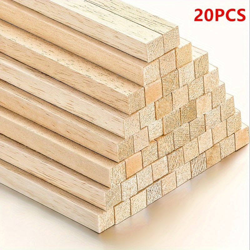 

20pcs 19.7" Unfinished - Wooden For Diy , Making & Decor