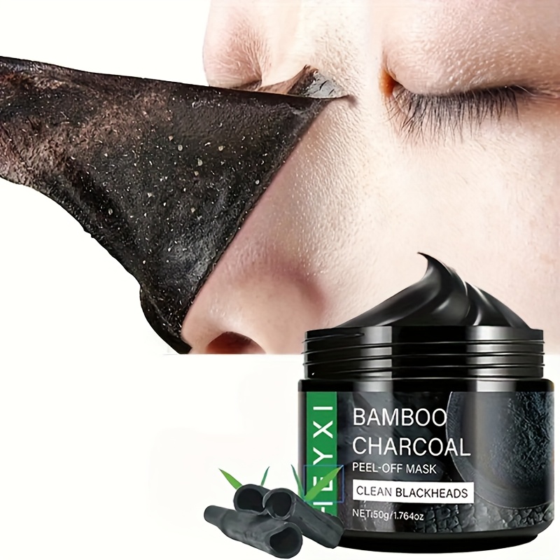 Masque au Charbon de Bambou 50g - Nettoyage Profond, Hydratant, Facile à Utiliser, Formule Non Irritante, Hypoallergénique, Adapté à Tous les Types de Peau Claire Beige, Masque de Soin, Masque aux Ingrédients Naturels, Masque Hydratant