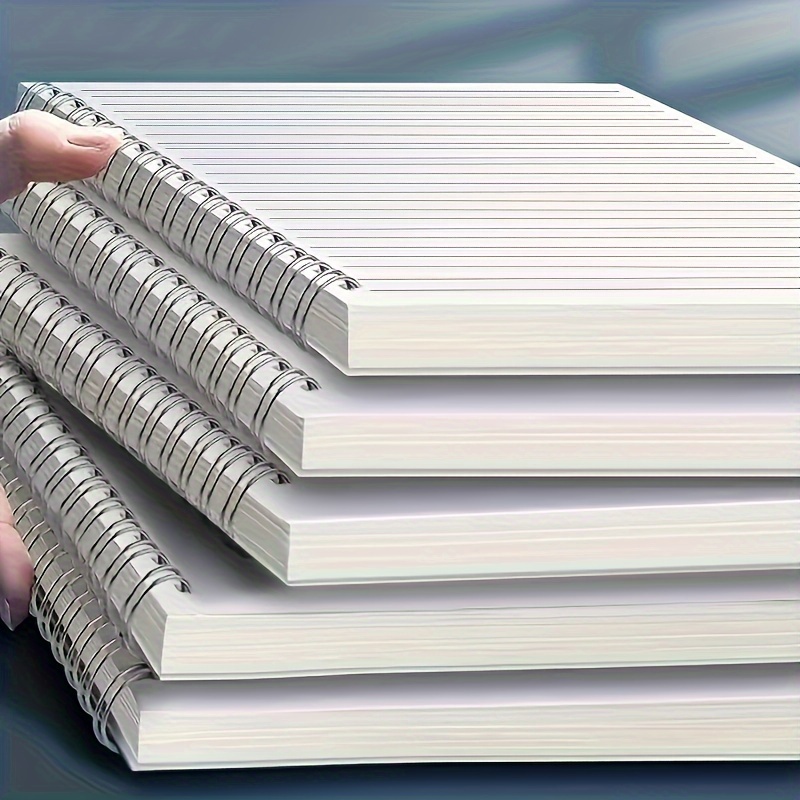 

Versatile Spiral Notebook Bundle - Minimalist Design, Perforated Pages For Easy Tearing, Ideal For Journaling & Planning - Includes A5, A4, A6 Sizes (80 Sheets/160 Pages)