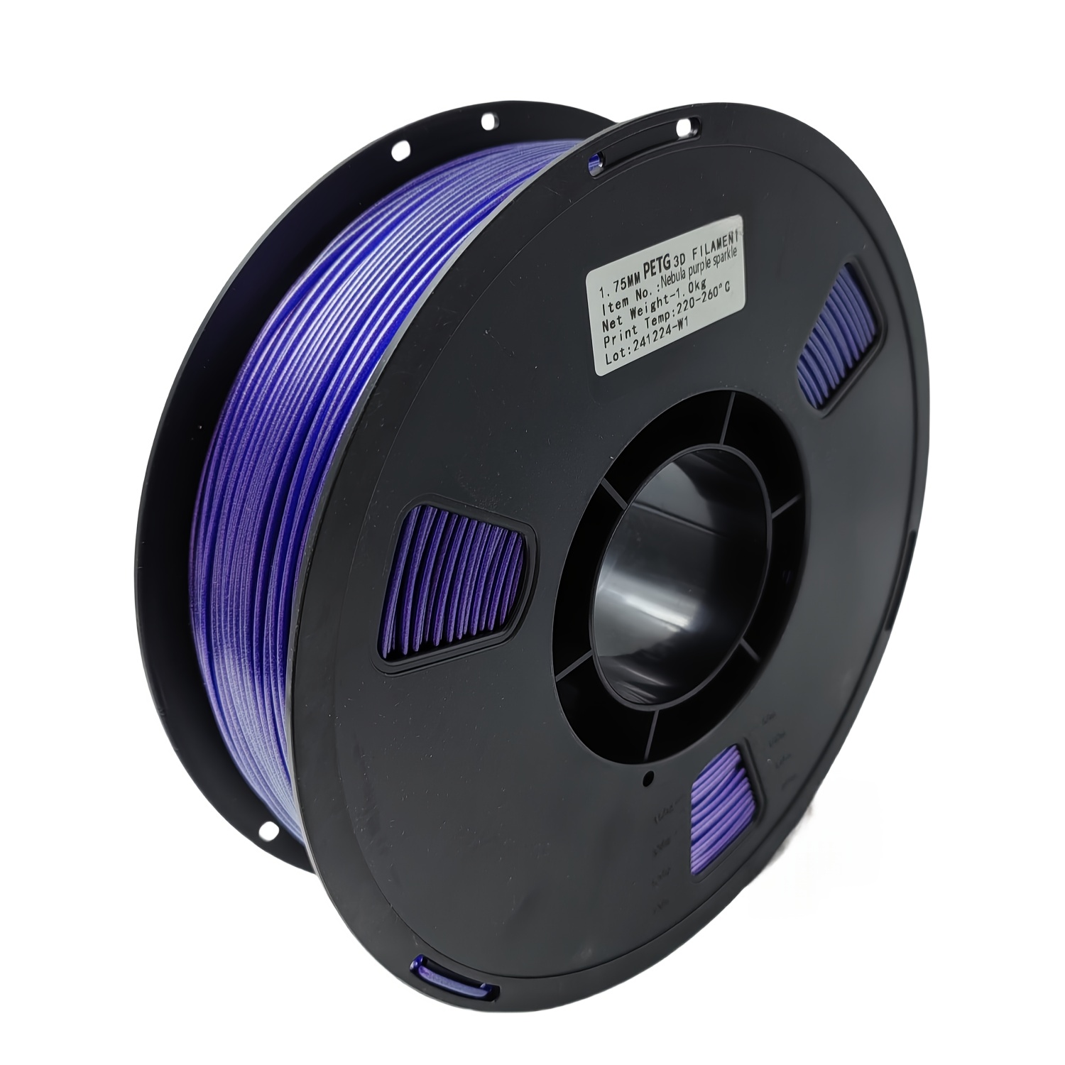 Image of Chameleon 3d Printer Filament, 1.75mm Petg Nebula Purple Sparkle Filament, Dimensional Accuracy +/- Mm, Color 3d Printer Filament 1kg (2.2lbs), Chameleon Changing Colors With Light