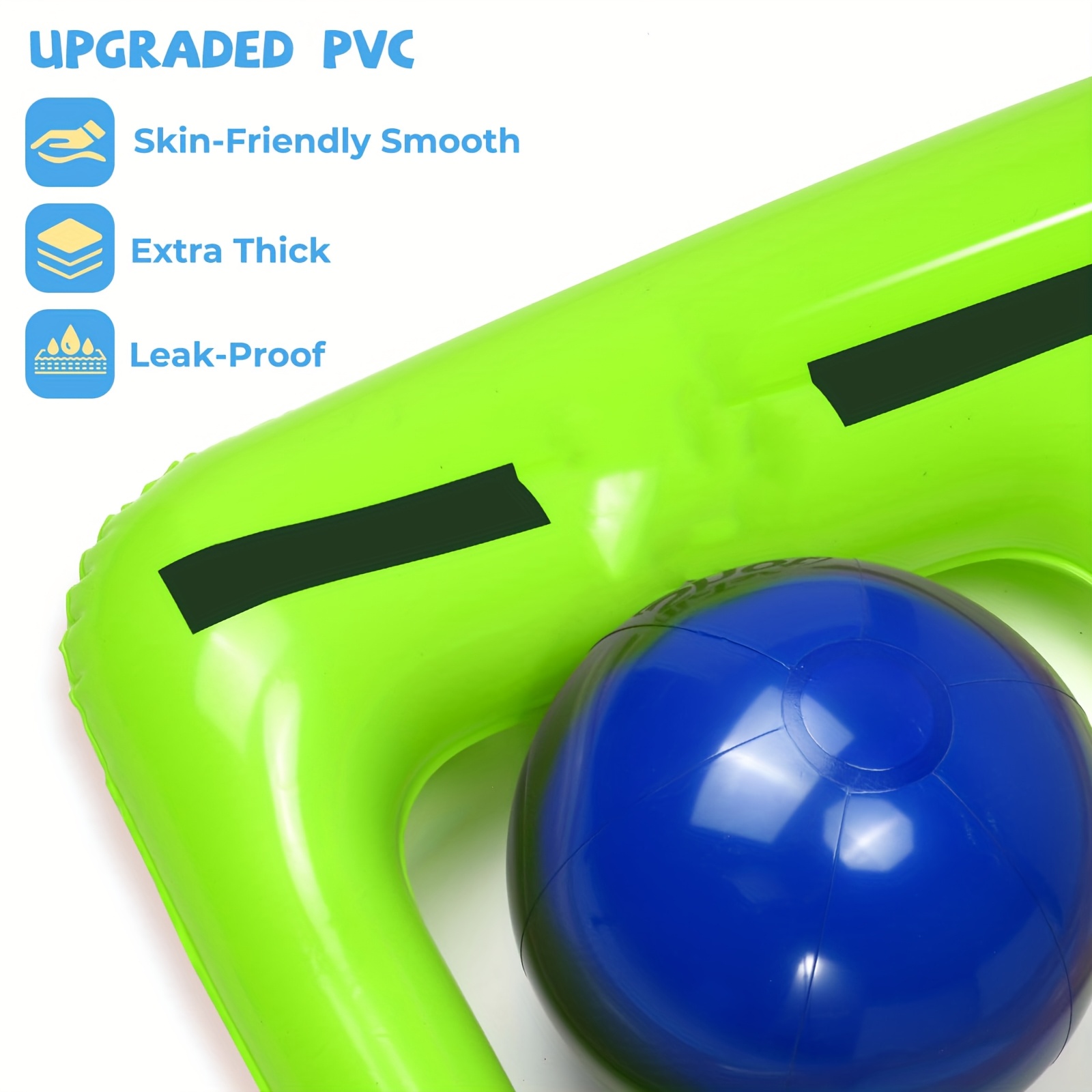 Pool Toys Games Set - Tic-Tac-Toe Inflatable Pool Toy with 10 Balls - 2-10 Players