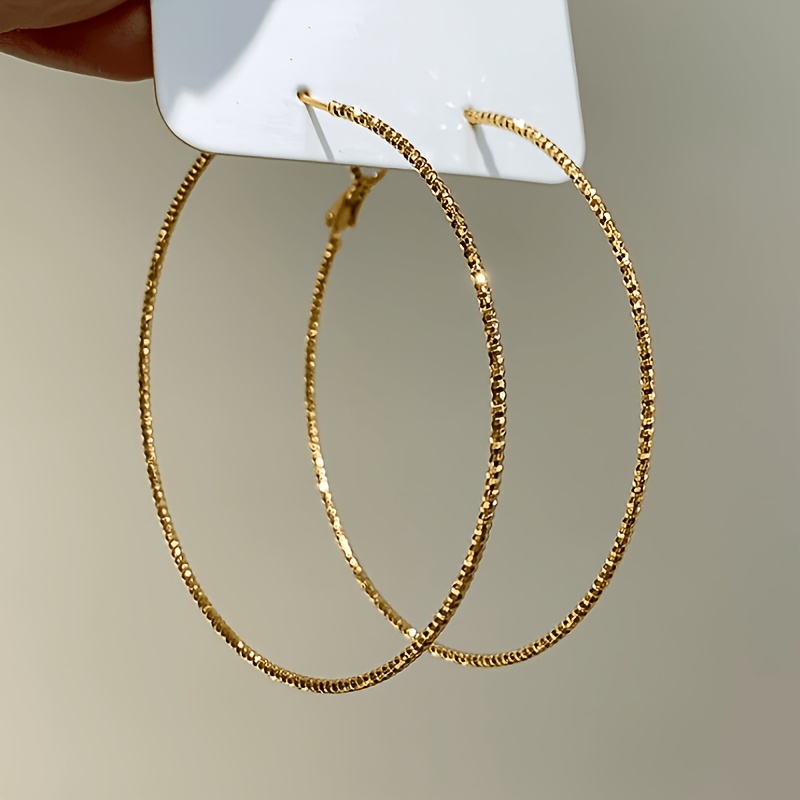 TEMU Boucles d'oreilles Western Ins Exagérées Métalliques , s d'Oreilles Tendance et Mode, Bijoux de Rue Individuels pour Femmes