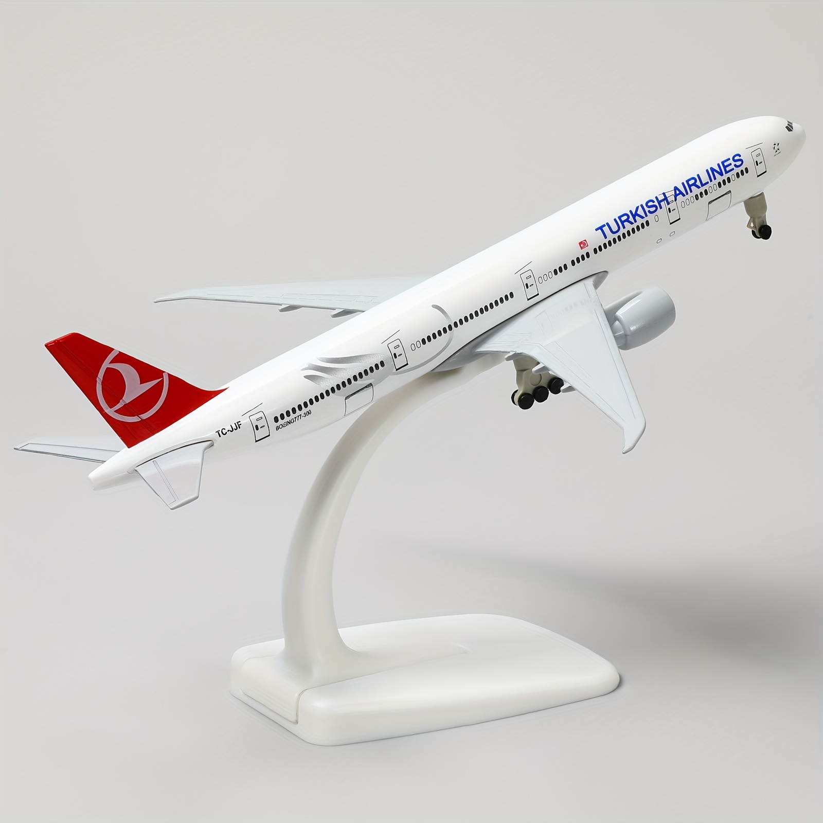 Türk Hava Yolları Boeing 777 Die-Cast Metal Uçak Modeli 1:300 Ölçekli, Yetişkin Koleksiyonluk Uçak Replikası, 14+ Yaş, NUOTIE Marka