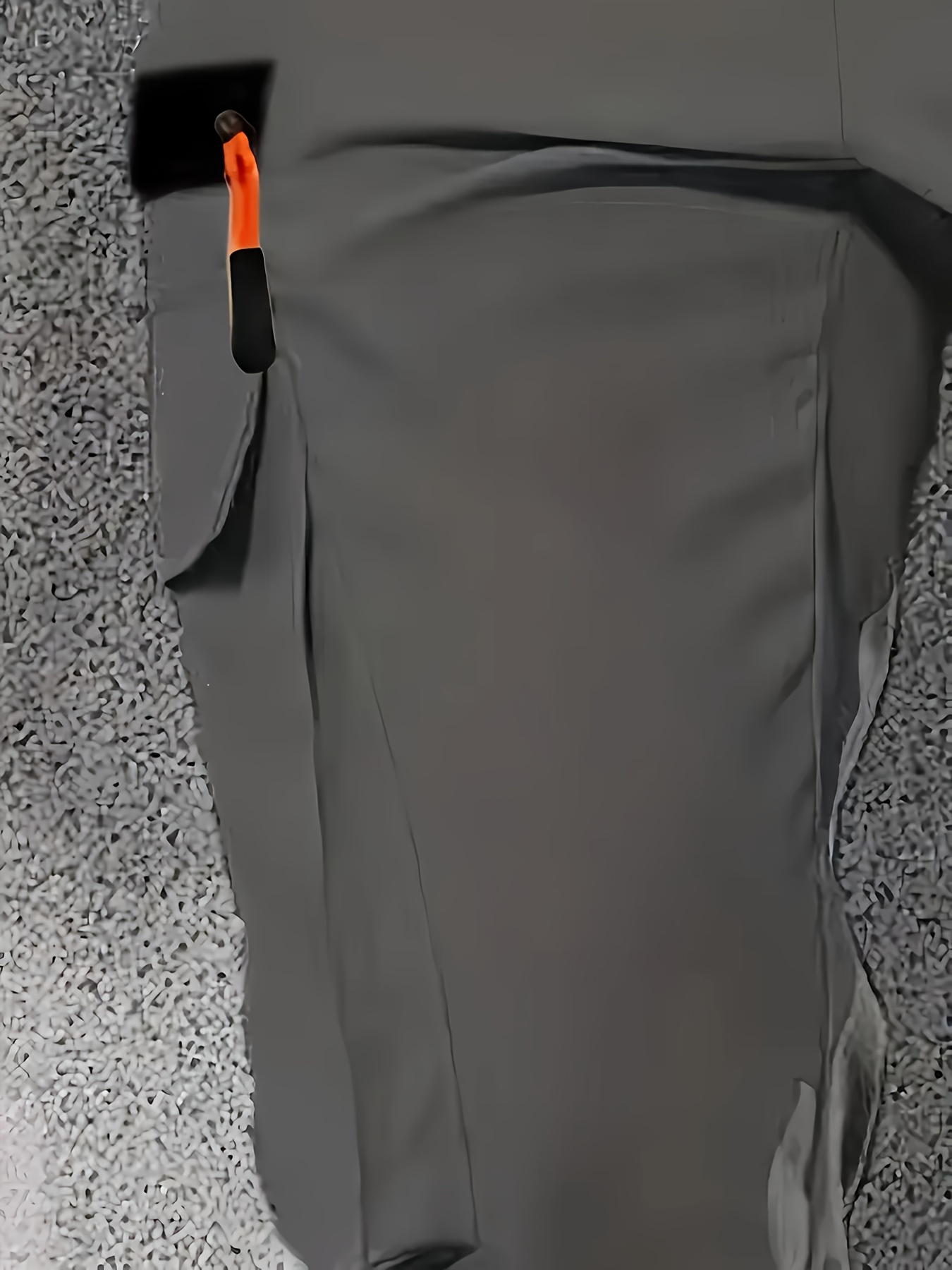 mens loose cargo pants black polyester non stretch   regular fit multiple pockets casual sports style   pants casual fit pants durable casualwear details 4