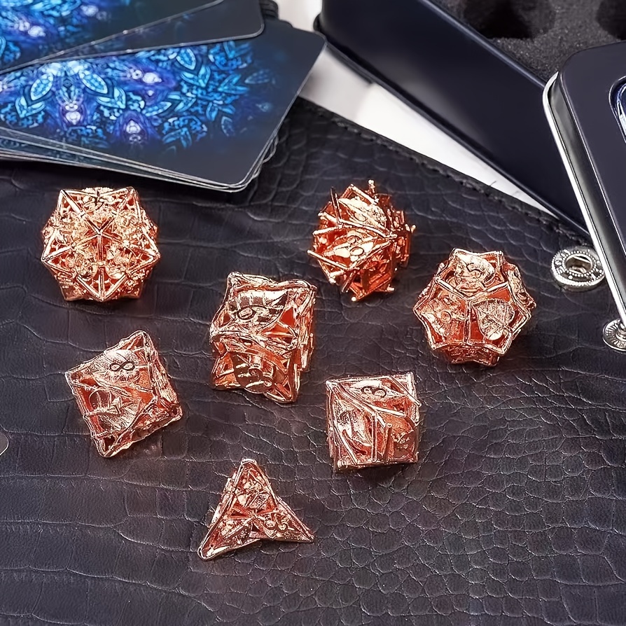 

Metal Dice Set For Playing , D&d, , Polyhedral 20- Icosahedron, Rpg Dice For Adults & 14+