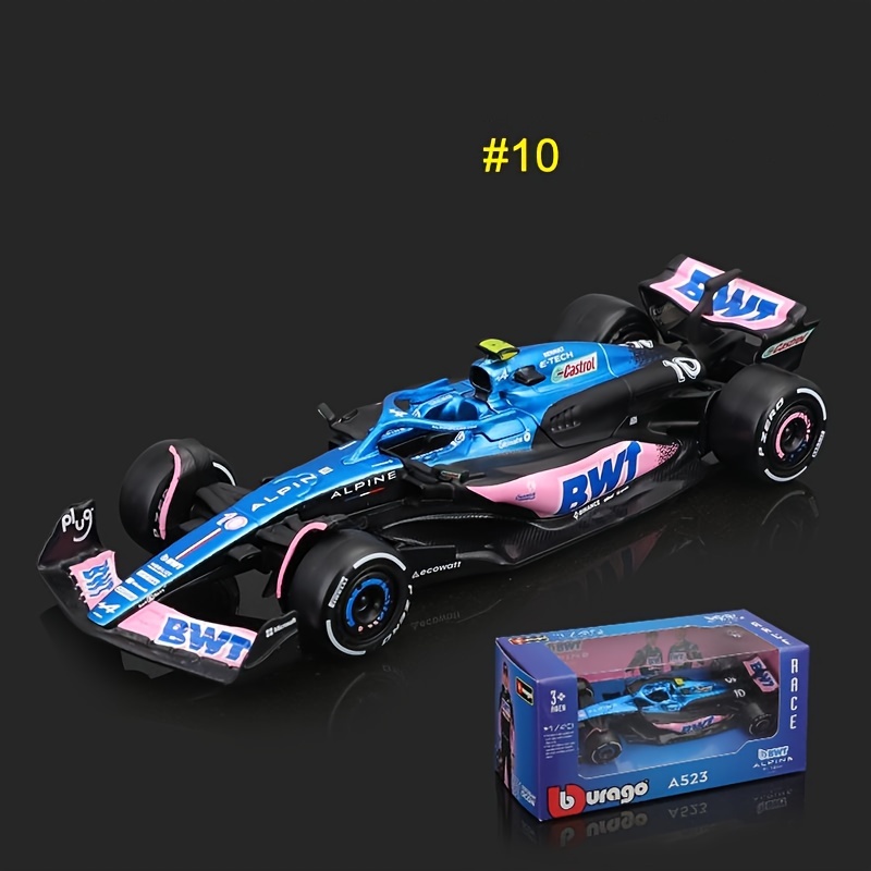 Image of Burago 1:43 Scale 2023 F1 Alpine A523 #10 & #31 Diecast Metal Model Car, Weather Resistant, Wind Powered, Push Operation, Collectible Racing Vehicle Gift